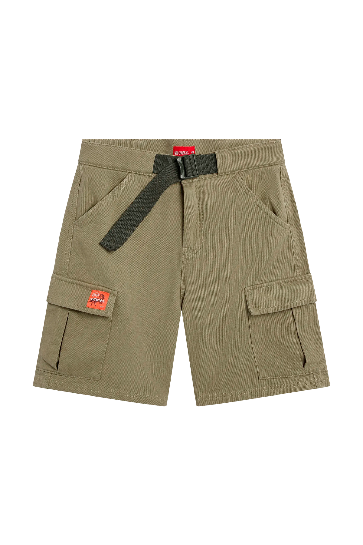 OLIVE CARGO SHORTS