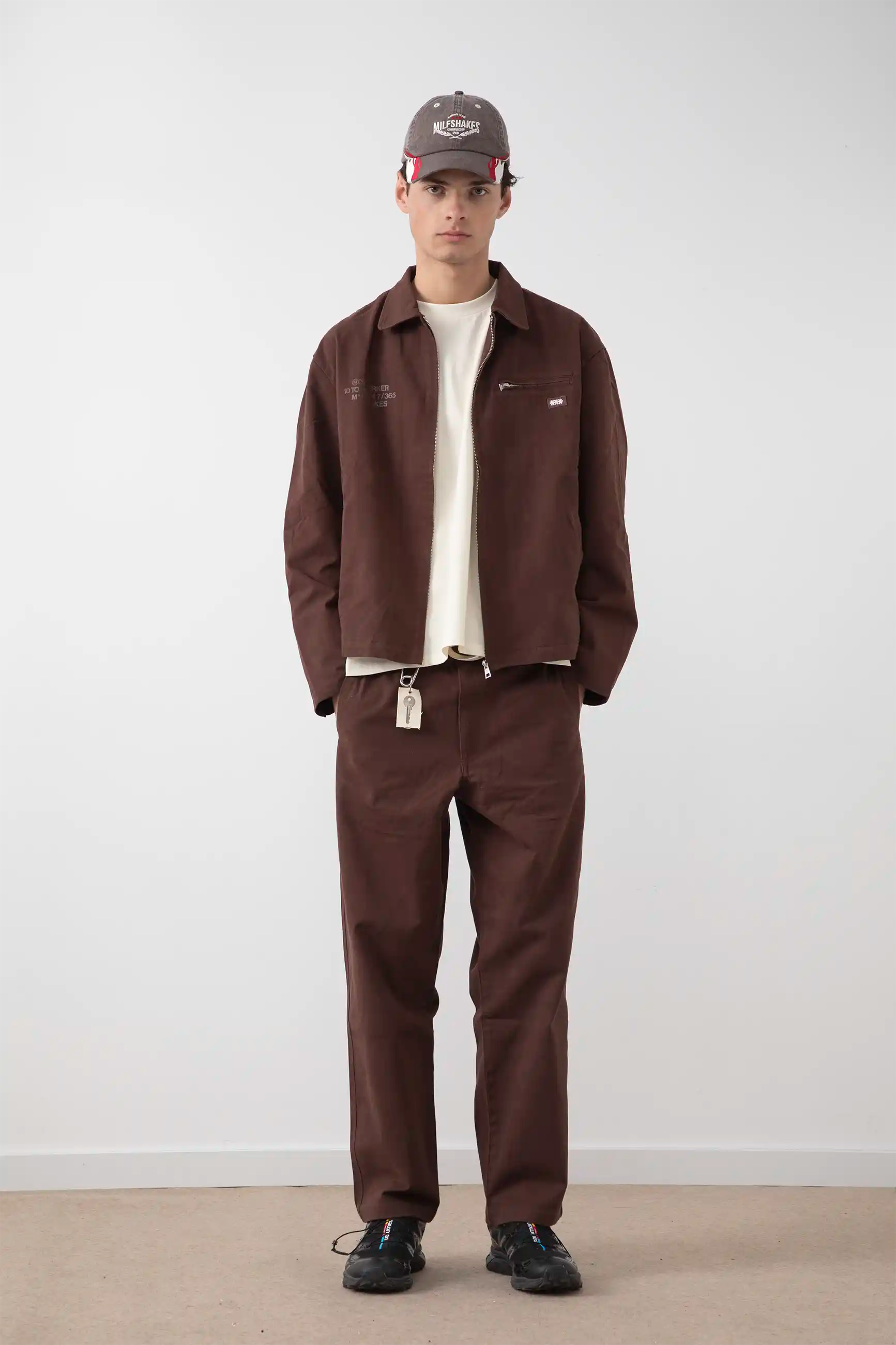WORKER JACKET - BROWN