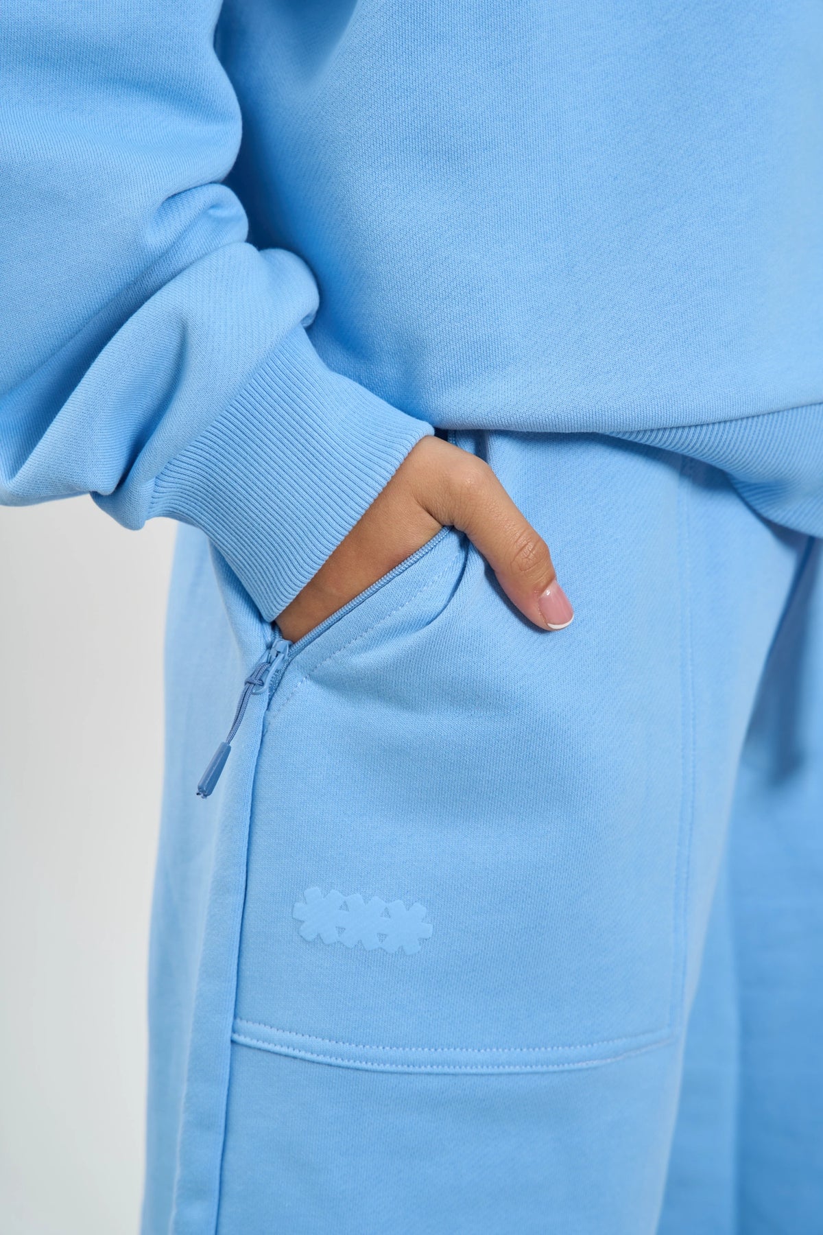 MS BLUE SWEAT JORTS