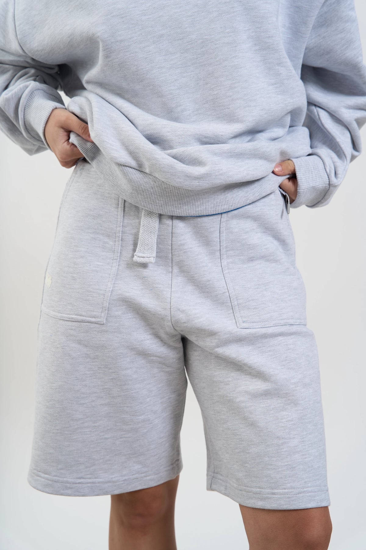 MS GREY SWEAT JORTS