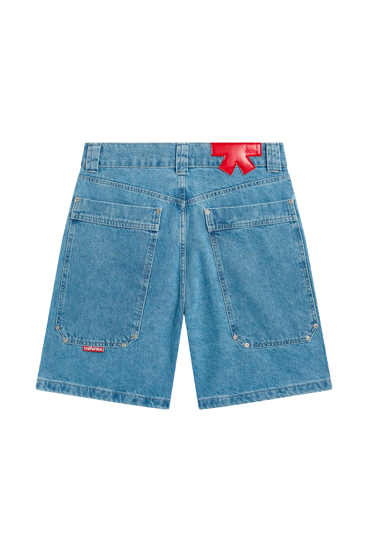 BIG POCKETS DENIM SHORTS ICE BLUE