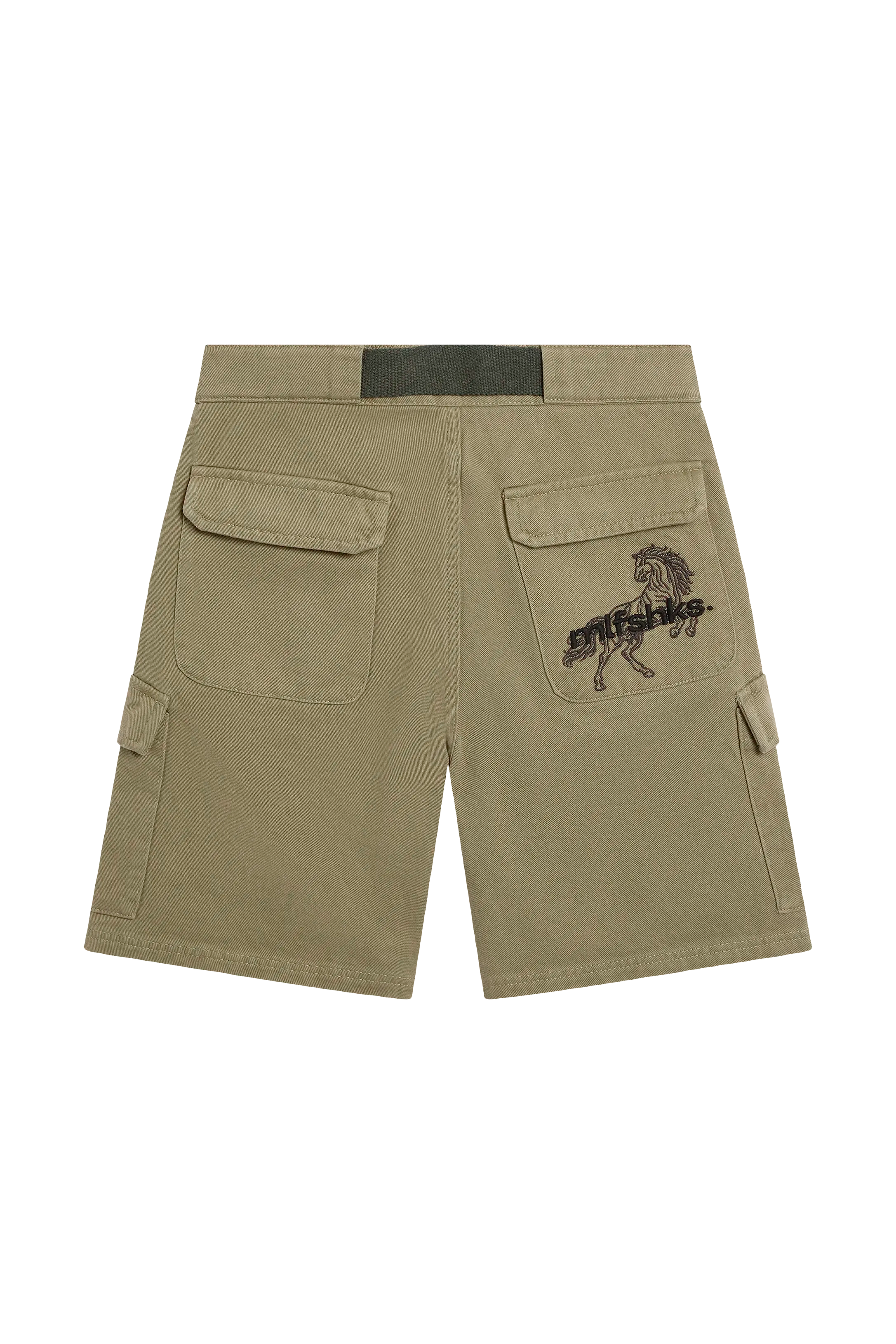 OLIVE CARGO SHORTS