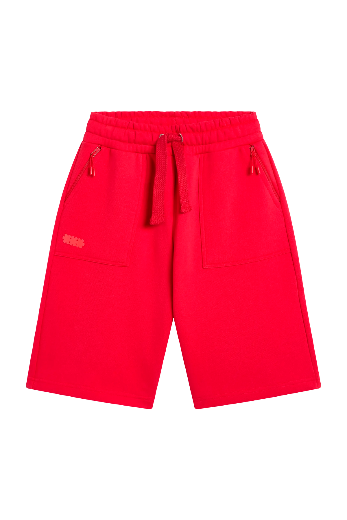 MS RED SWEAT JORTS
