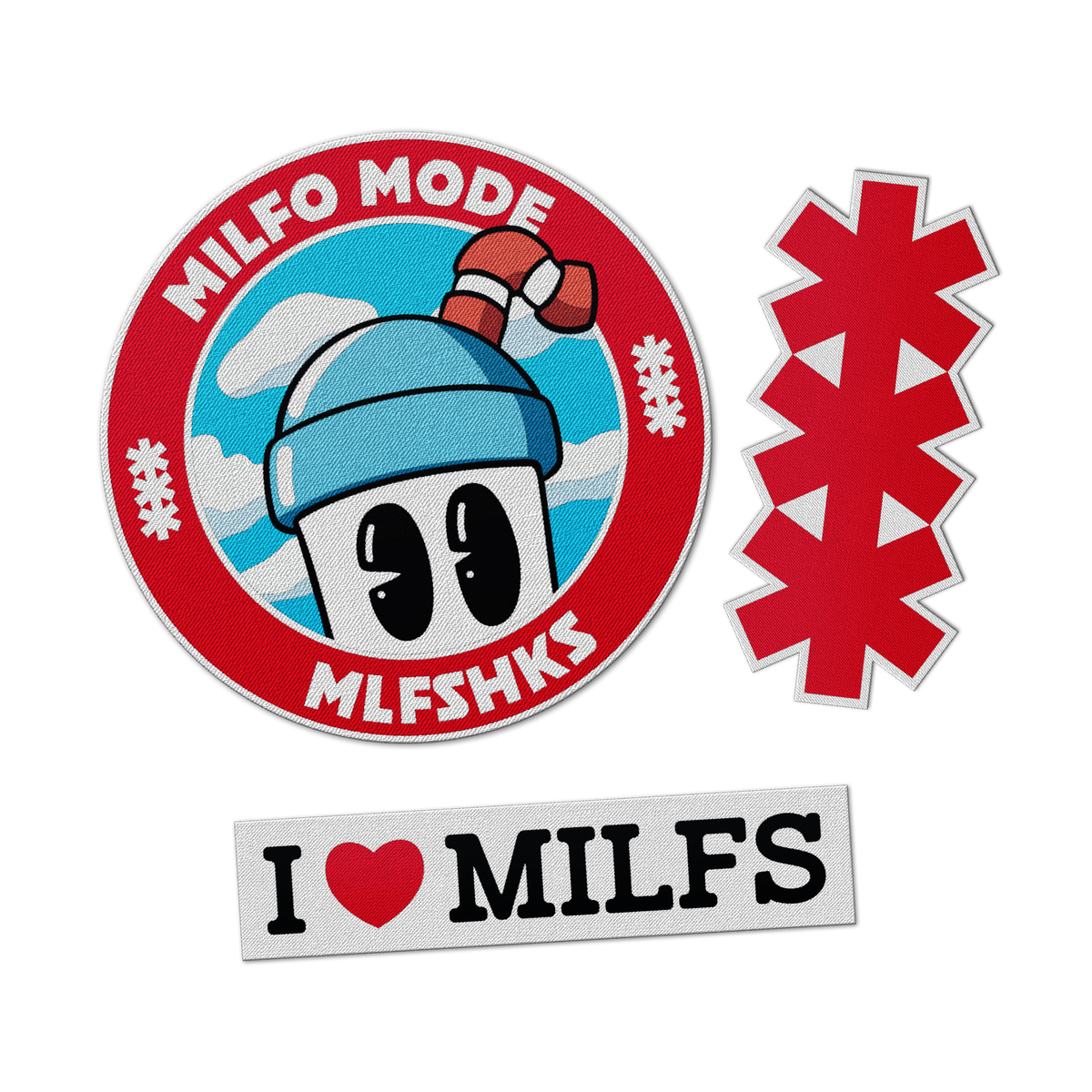 MLFSHKS PATCH (Pack 3 Parches Grandes)